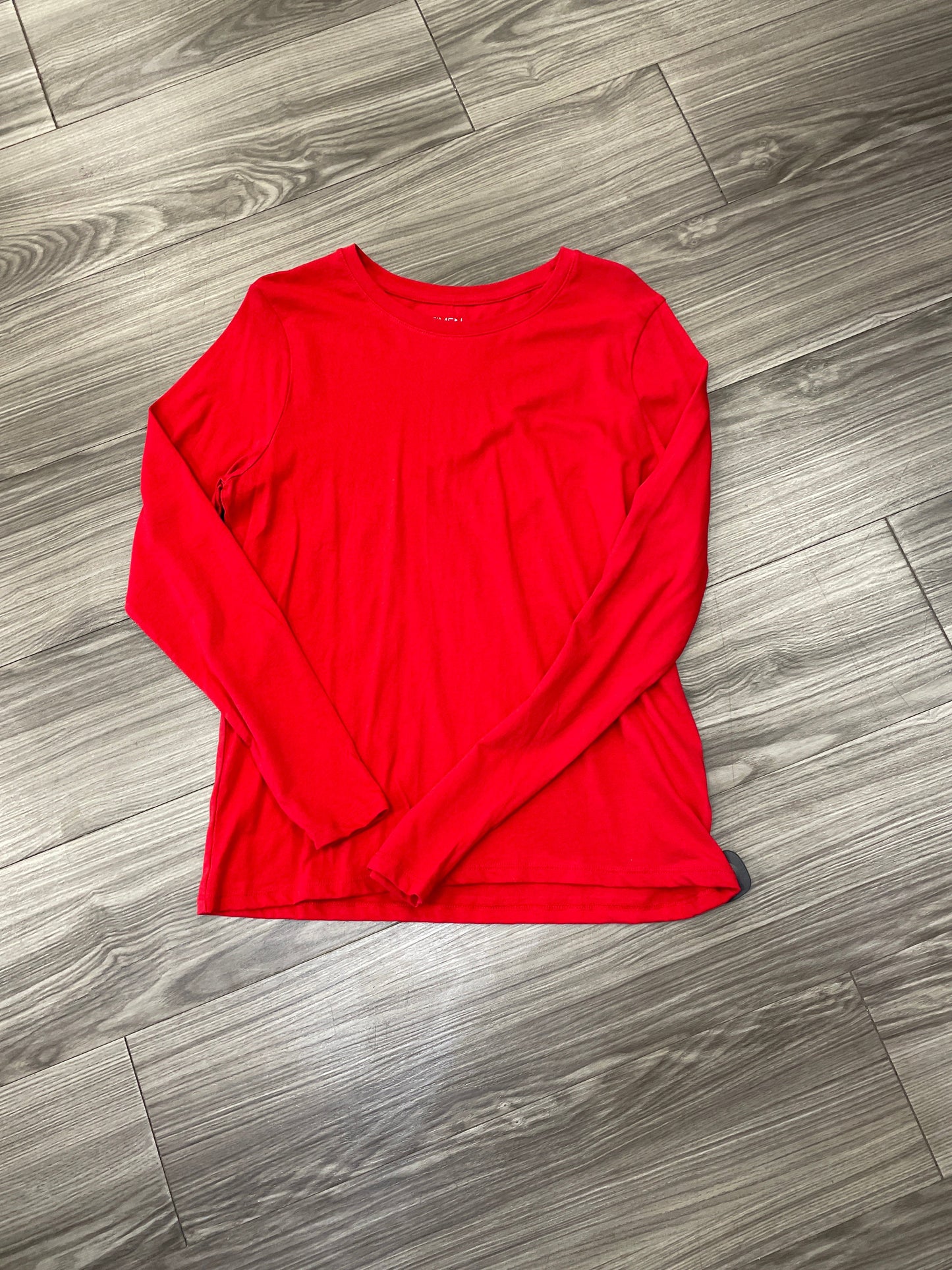 Top Long Sleeve By Time And Tru In Red, Size: M