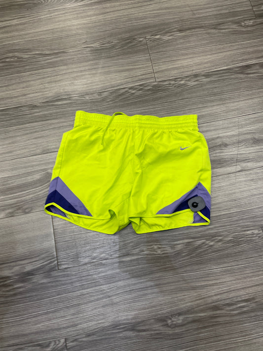 Athletic Shorts By Nike In Green & Purple, Size: M