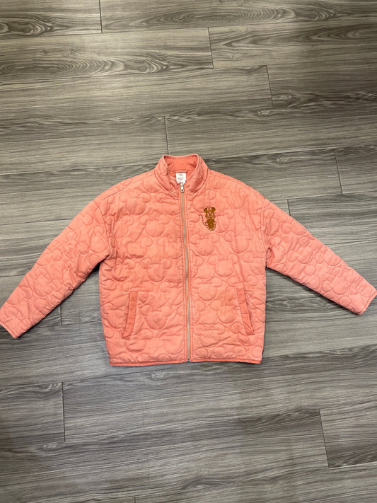 Jacket Puffer & Quilted By Disney Store In Coral, Size: M