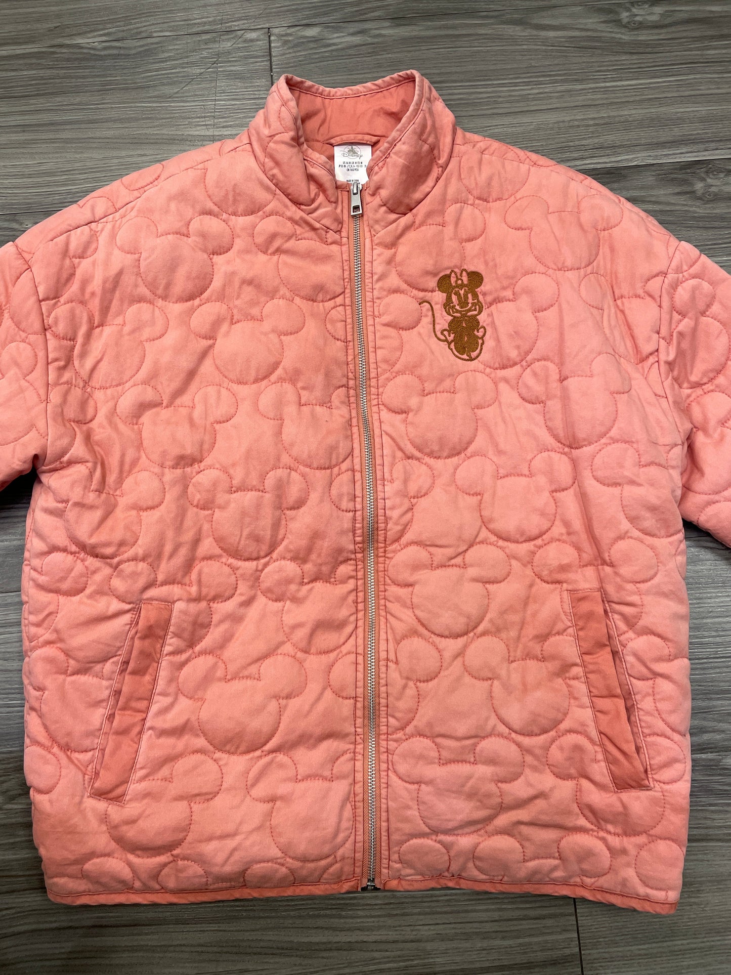 Jacket Puffer & Quilted By Disney Store In Coral, Size: M