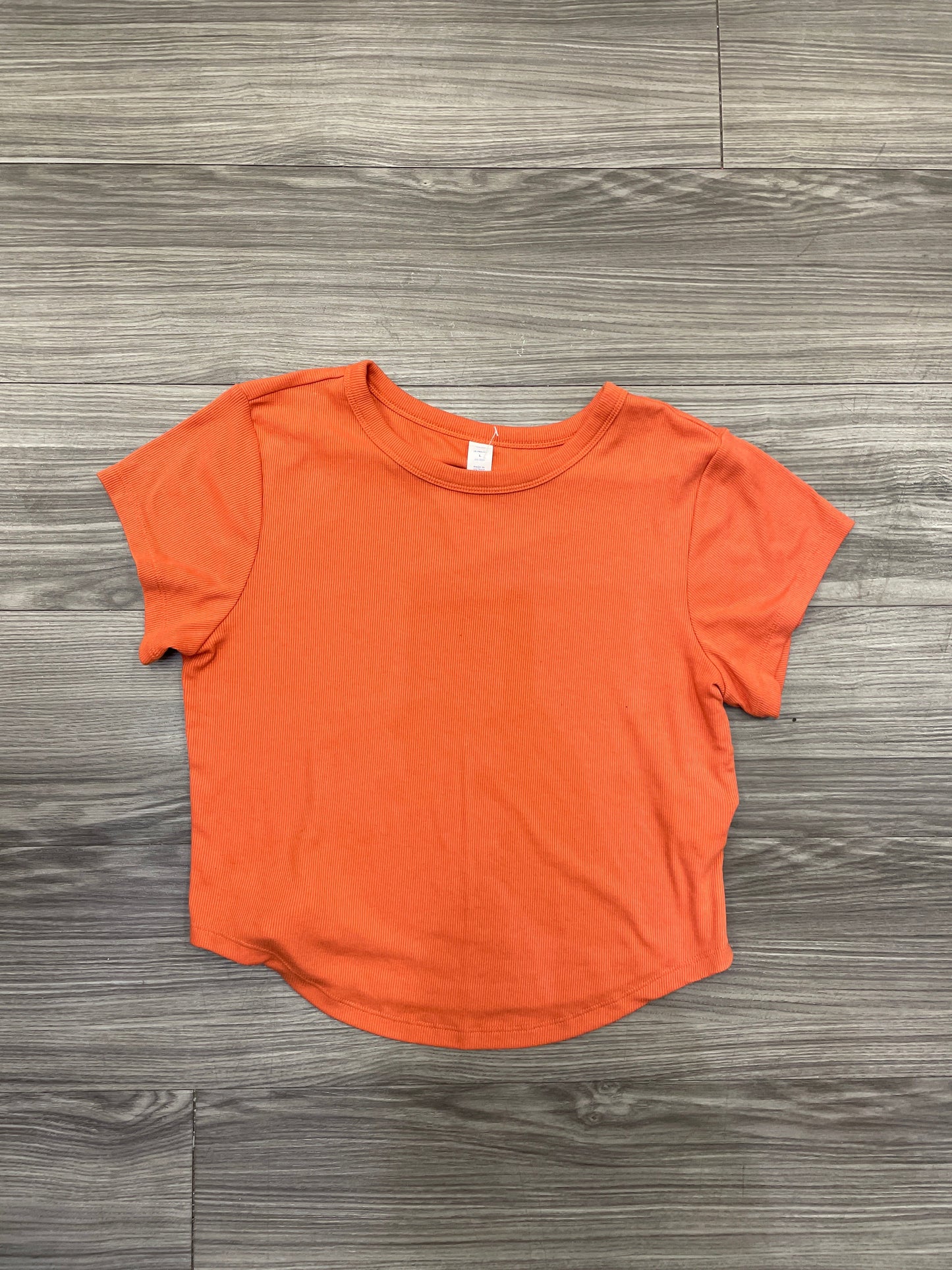 Top Short Sleeve By Old Navy In Orange, Size: L