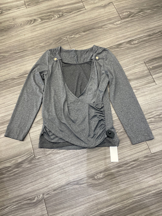 Maternity Top Long Sleeve By Clothes Mentor, Size: L