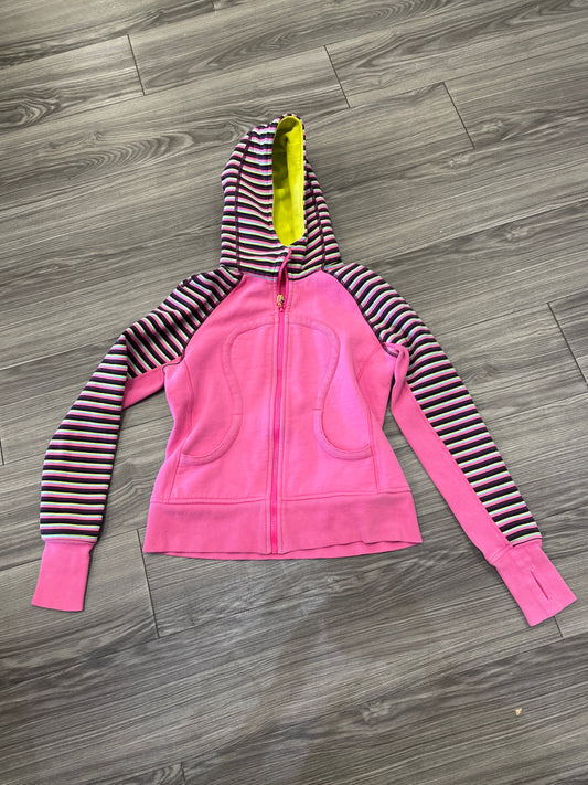 Athletic Jacket By Lululemon In Pink, Size: 6