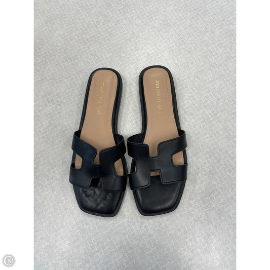 Sandals Flats By Madden Girl In Black, Size: 6