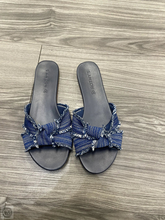 Sandals Flats By Rothys In Blue, Size: 7.5