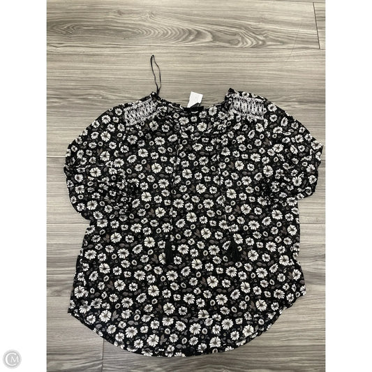 Top Long Sleeve By Style And Company In Floral Print, Size: 2x