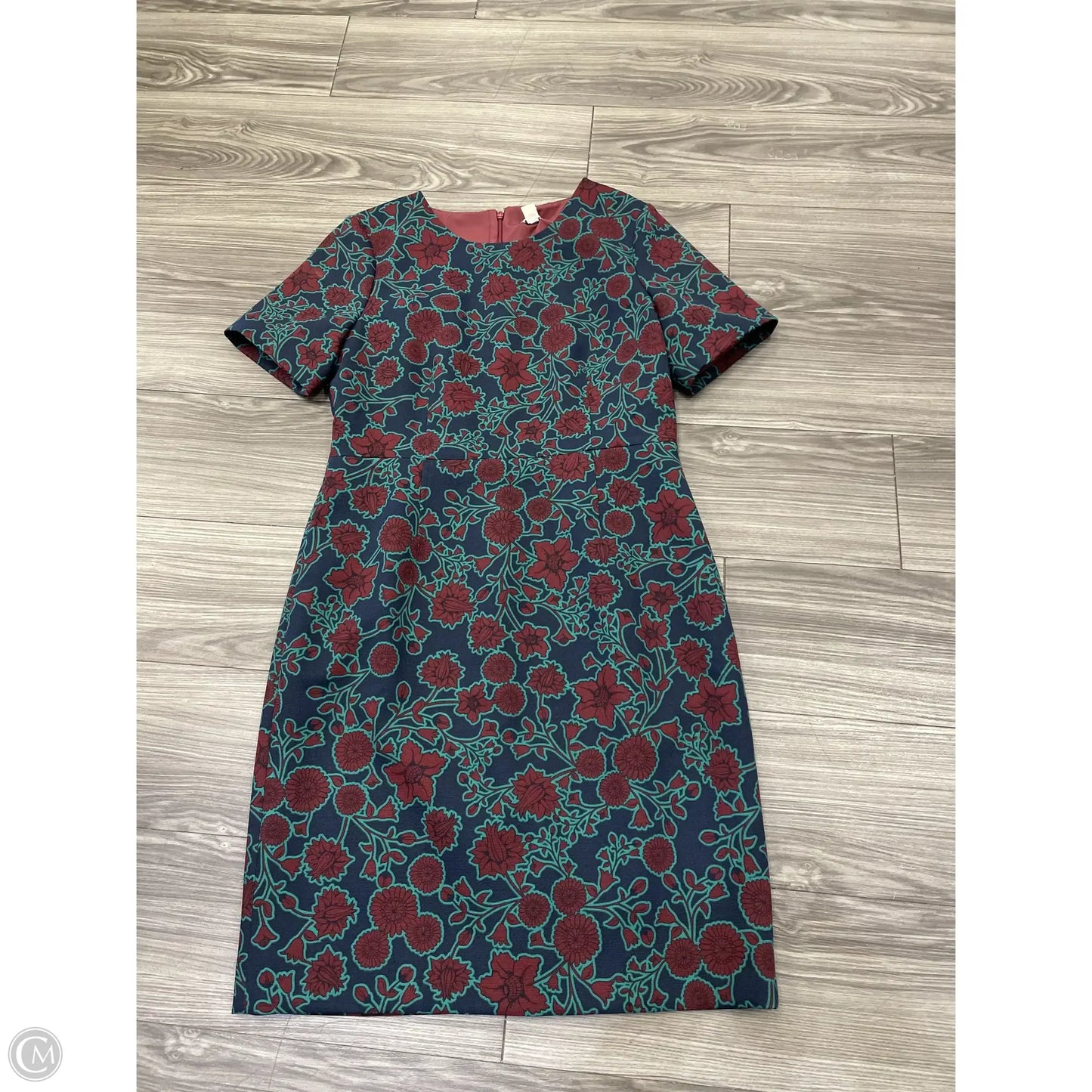 Dress Casual Midi By J. Crew In Floral Print, Size: Xl