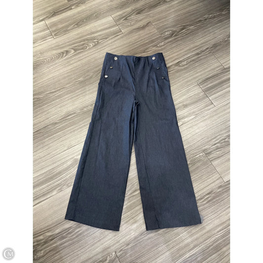 Pants Wide Leg By Jules & Leopold In Navy, Size: S