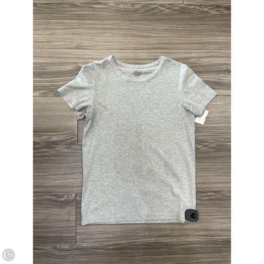 Top Short Sleeve By Jones And Co In Grey, Size: L