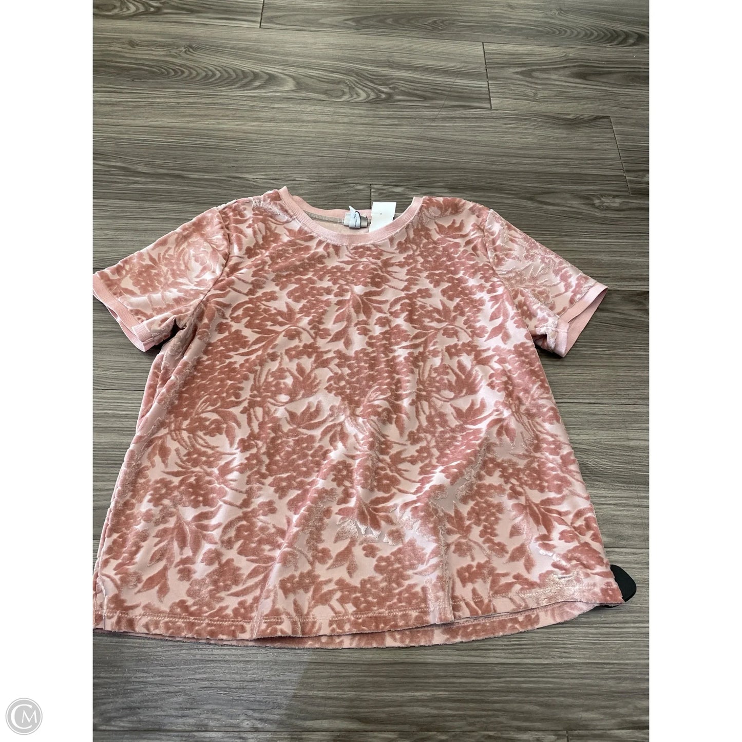 Top Short Sleeve By A New Day In Pink, Size: L