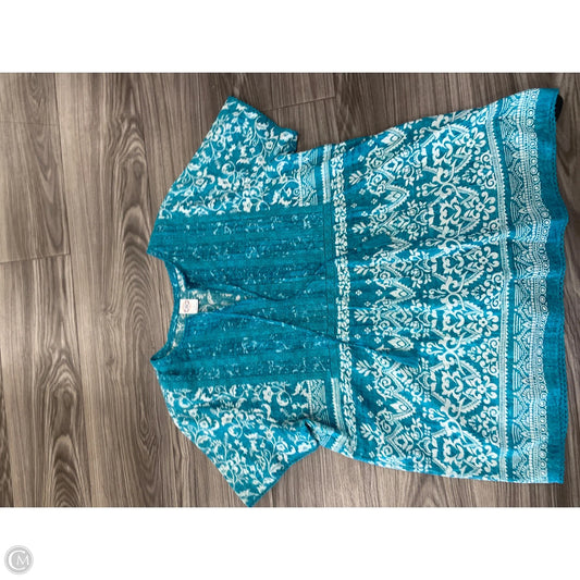 Top Short Sleeve By Bila In Teal, Size: L