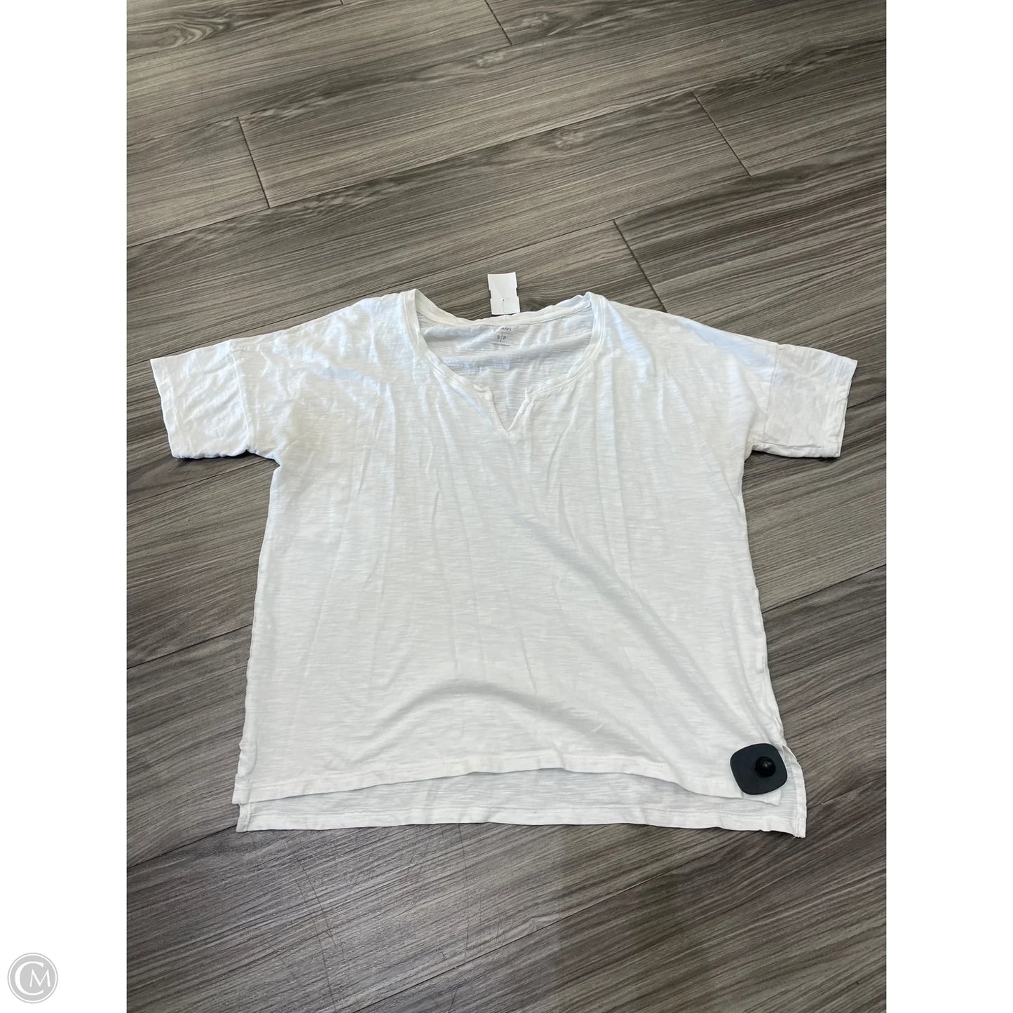 Top Short Sleeve By Old Navy In White, Size: S