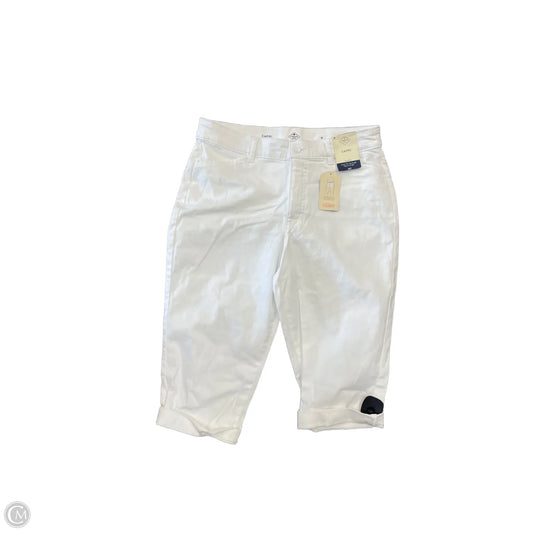 Capris By St Johns Bay In White, Size: 8