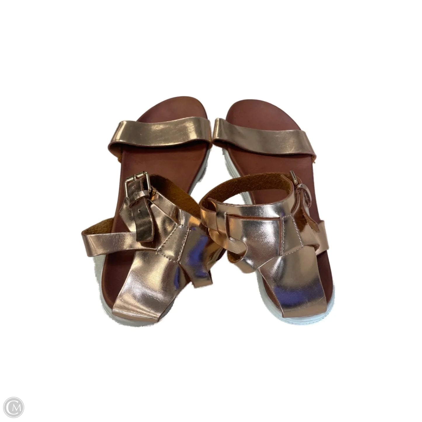 Sandals Flats By Mia In Bronze, Size: 10