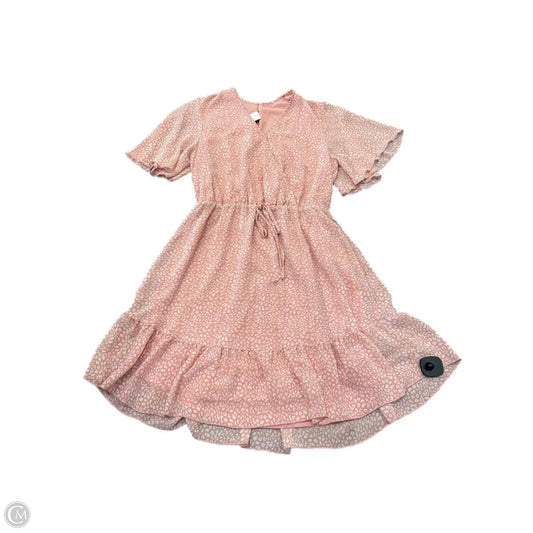 Dress Casual Short By Clothes Mentor In Pink, Size: M