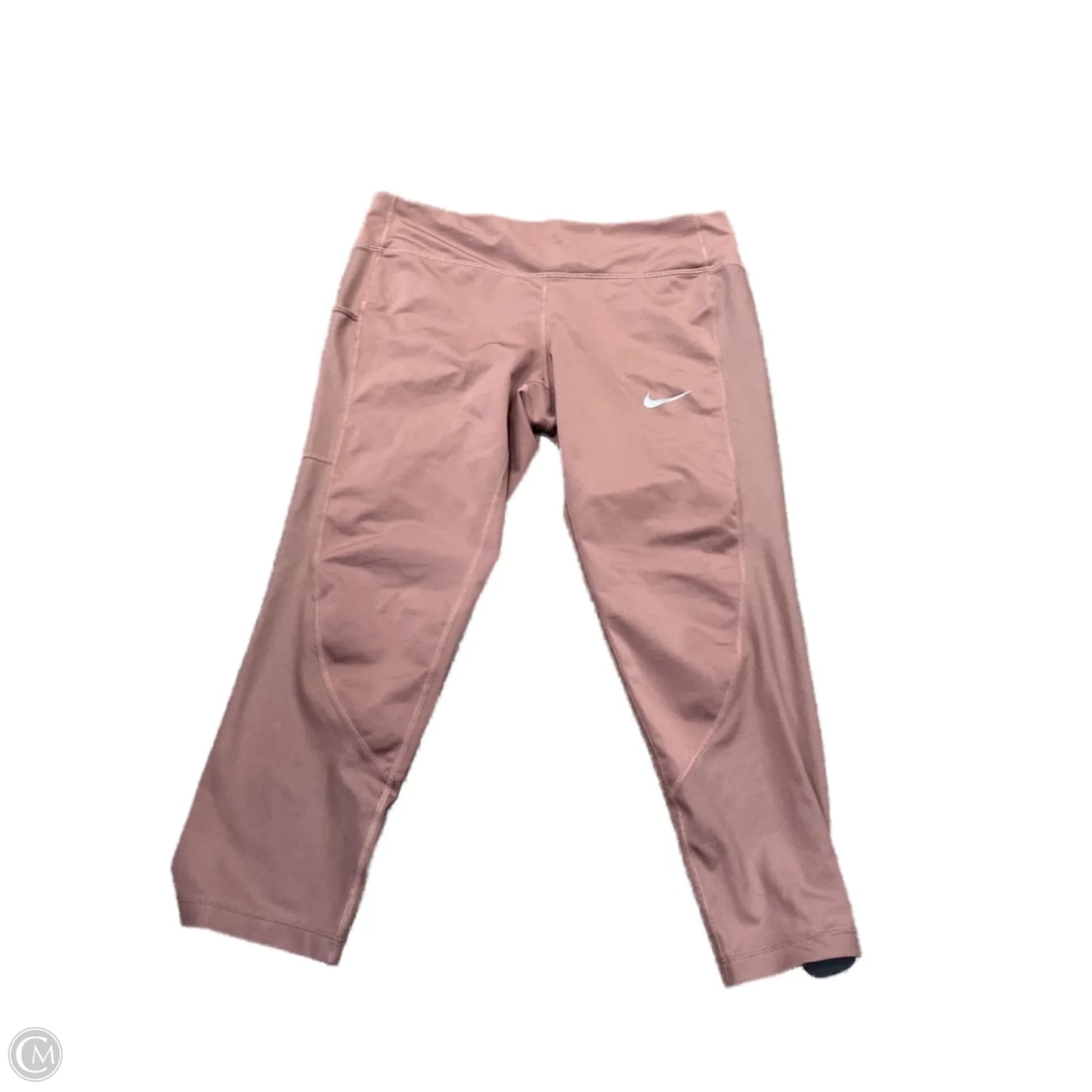 Athletic Capris By Nike In Pink, Size: L