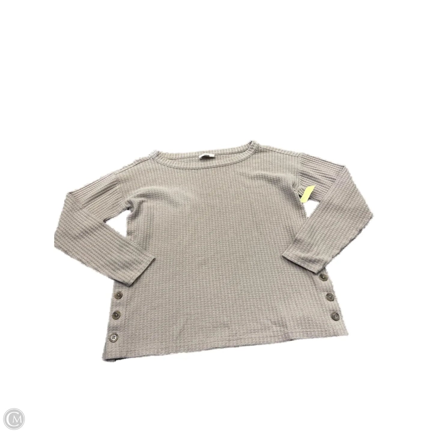 Top Long Sleeve Basic By Loft In Brown, Size: S