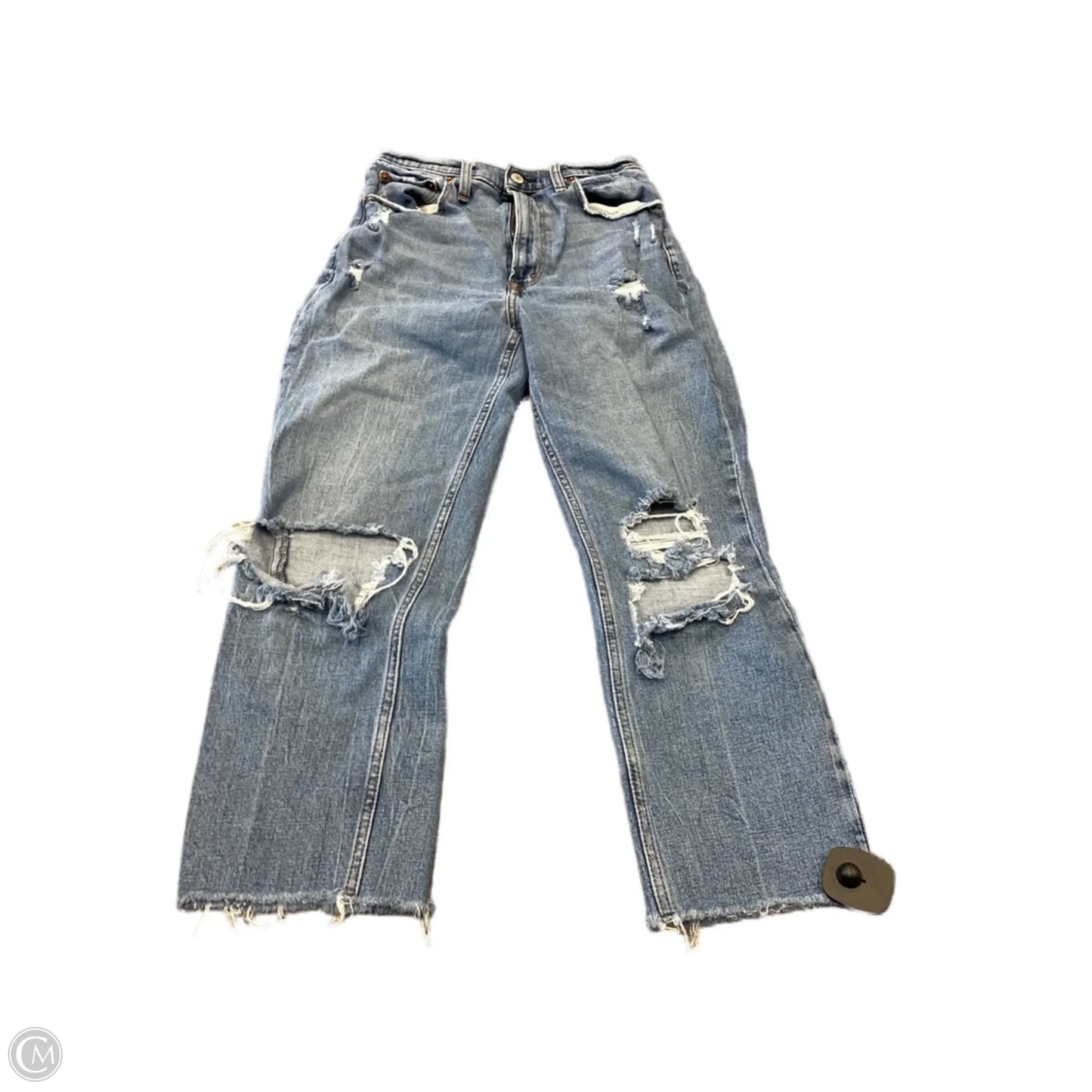 Jeans Straight By Abercrombie And Fitch In Blue, Size: 6p