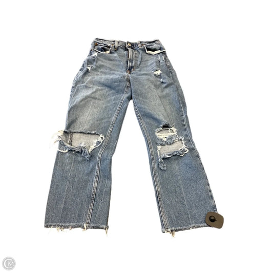 Jeans Straight By Abercrombie And Fitch In Blue, Size: 6p