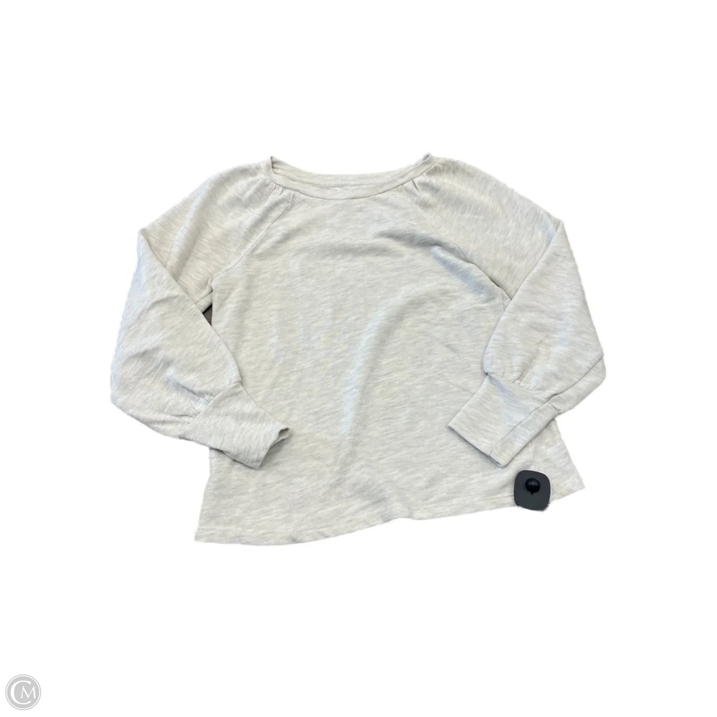 Top Long Sleeve Basic By Loft In Cream, Size: S