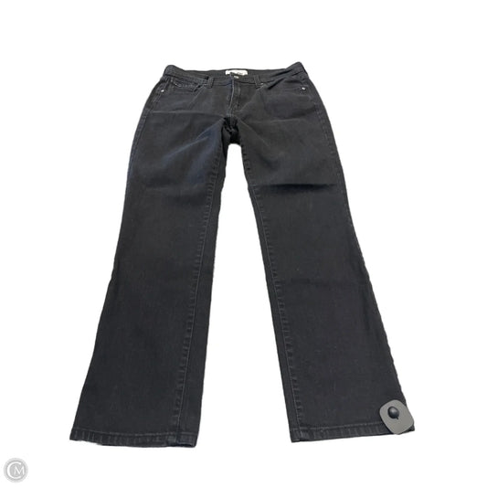 Jeans Straight By Levis In Black, Size: 10