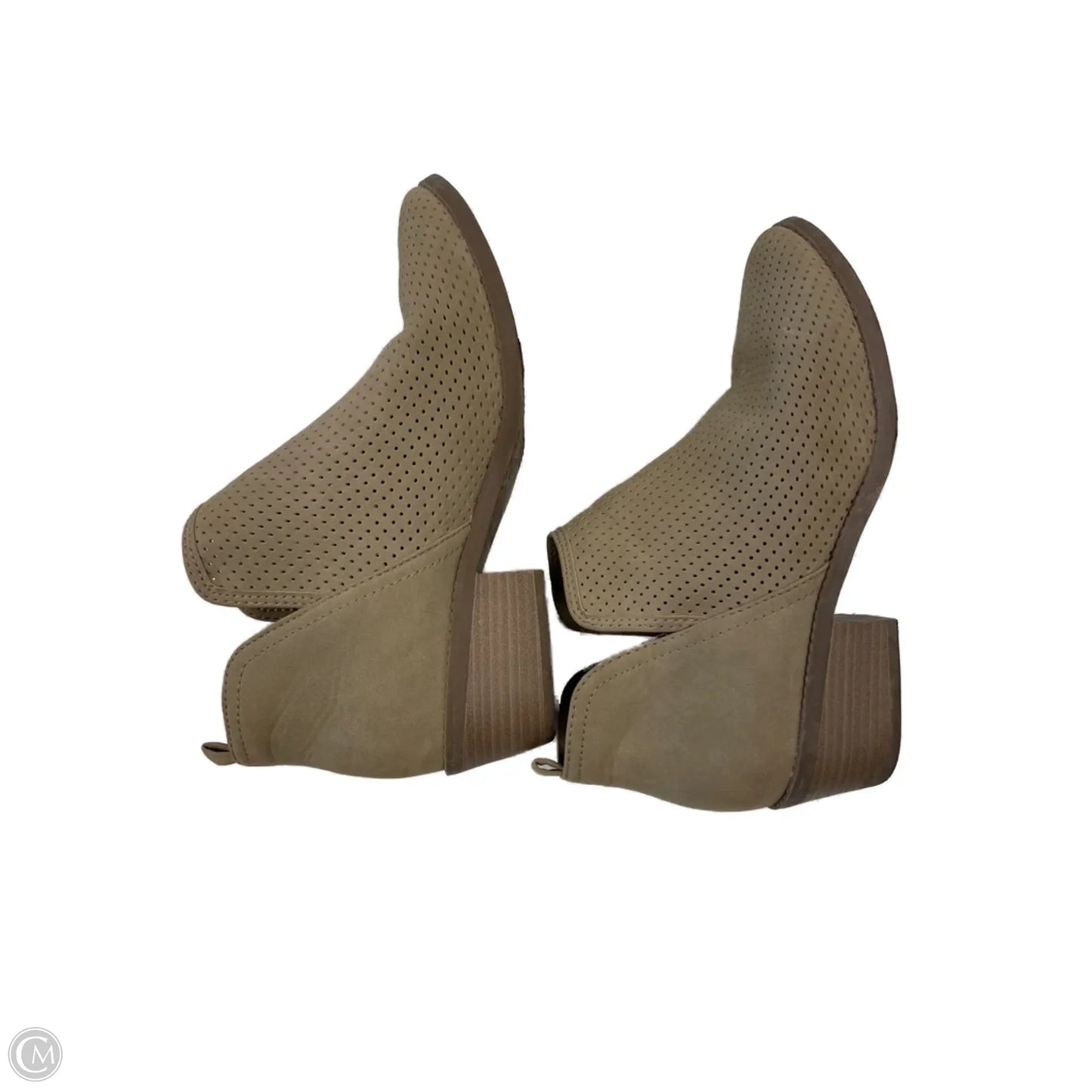 Boots Ankle Heels By Time And Tru In Tan, Size: 11