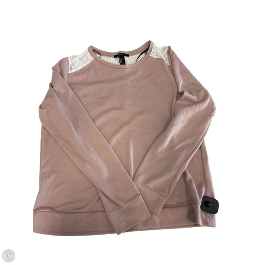 Sweater By Forever 21 In Pink, Size: L