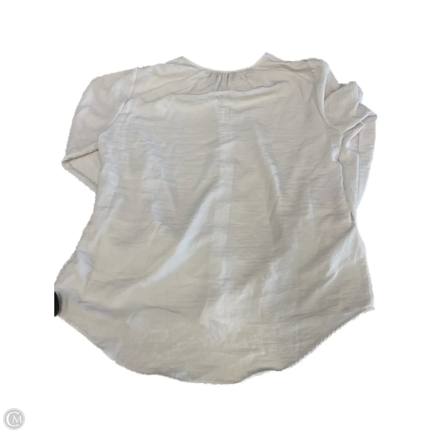 Top Long Sleeve Basic By Nine West In White, Size: L