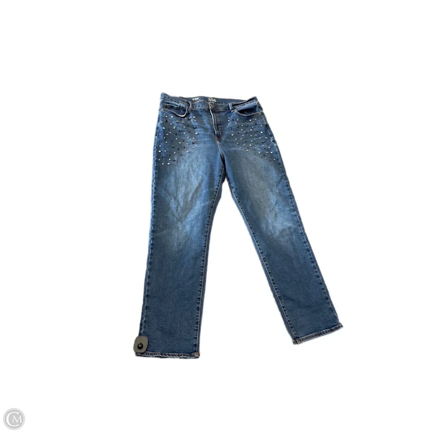 Jeans Straight By Ana In Blue, Size: 16