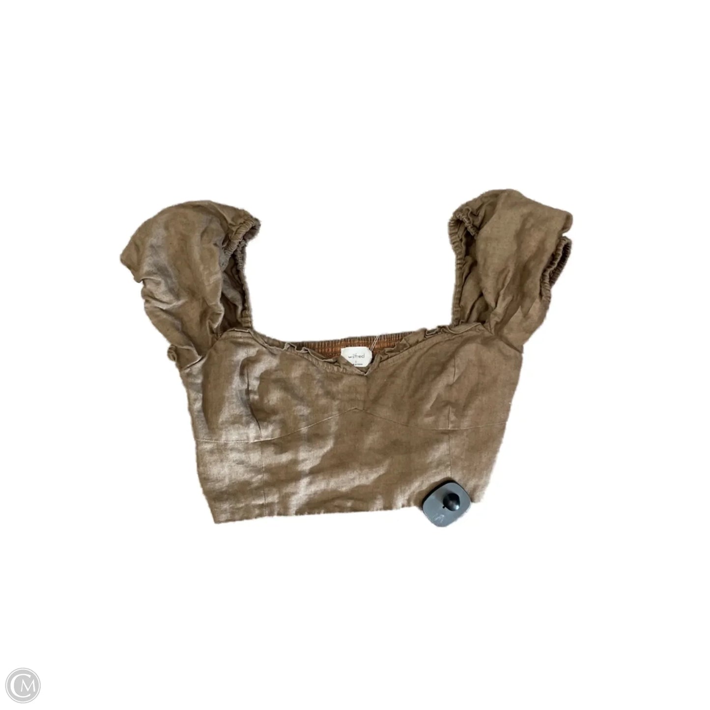 Top Short Sleeve Basic By Wilfred In Brown, Size: S