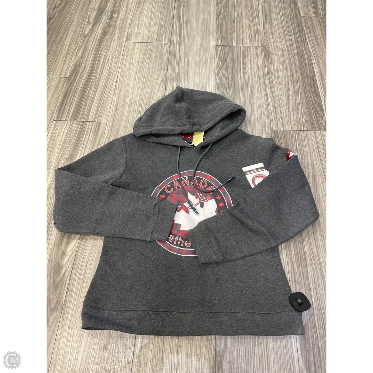 Sweatshirt Hoodie By Cmb In Grey, Size: S