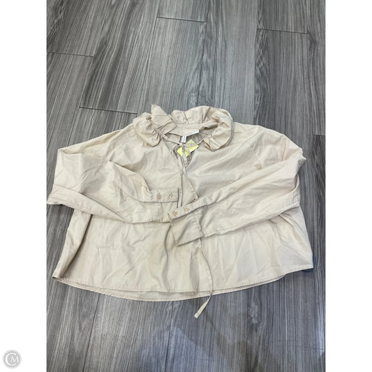 Top Long Sleeve Basic By Asos In Cream, Size: S