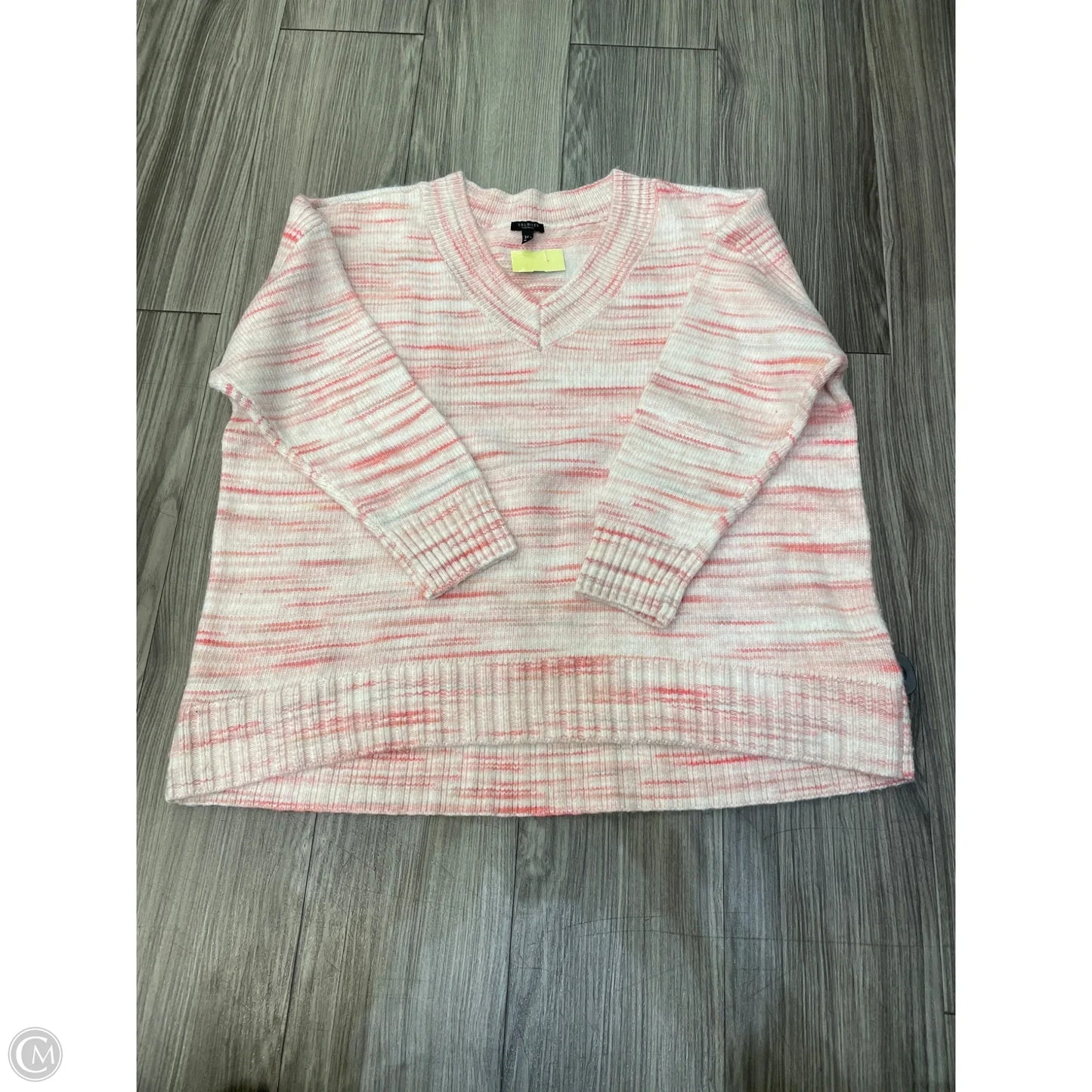 Sweater By Talbots In Pink, Size: 3x
