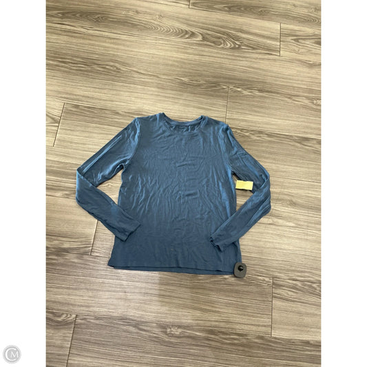 Top Long Sleeve Basic By A New Day In Blue, Size: S