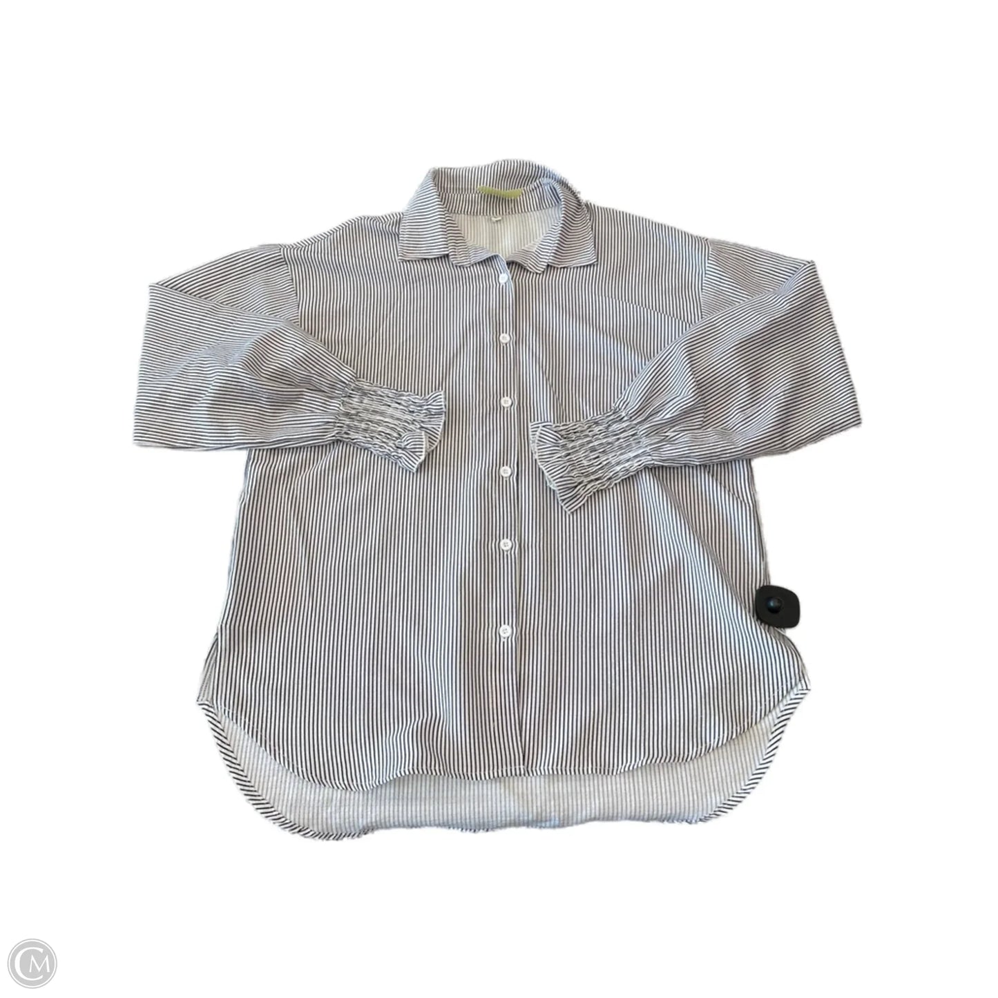 Top Long Sleeve Basic By Clothes Mentor In Striped Pattern, Size: L