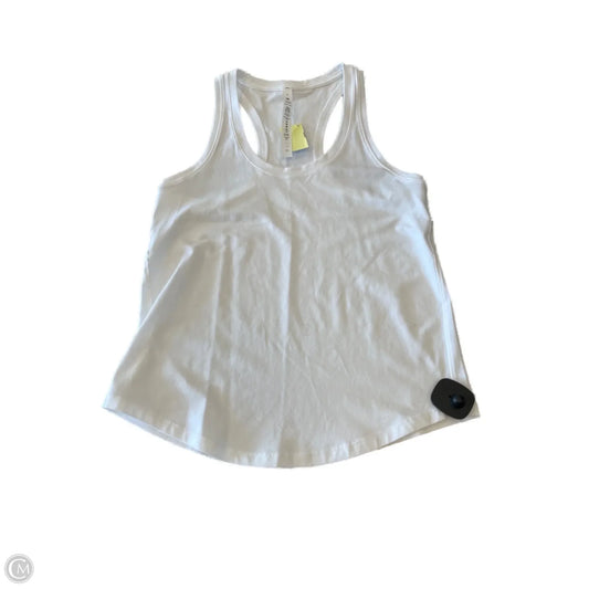 Athletic Tank Top By Lululemon In White, Size: 4