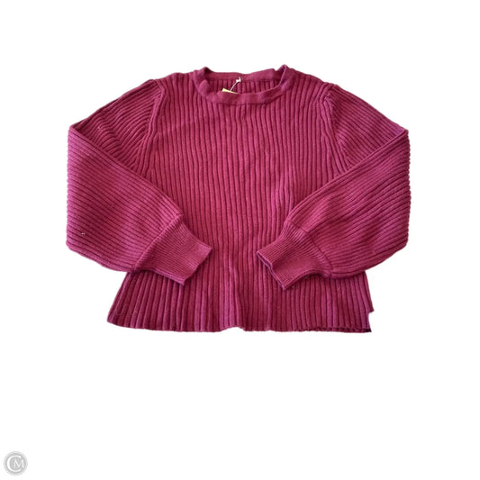 Sweater By Clothes Mentor In Maroon, Size: M