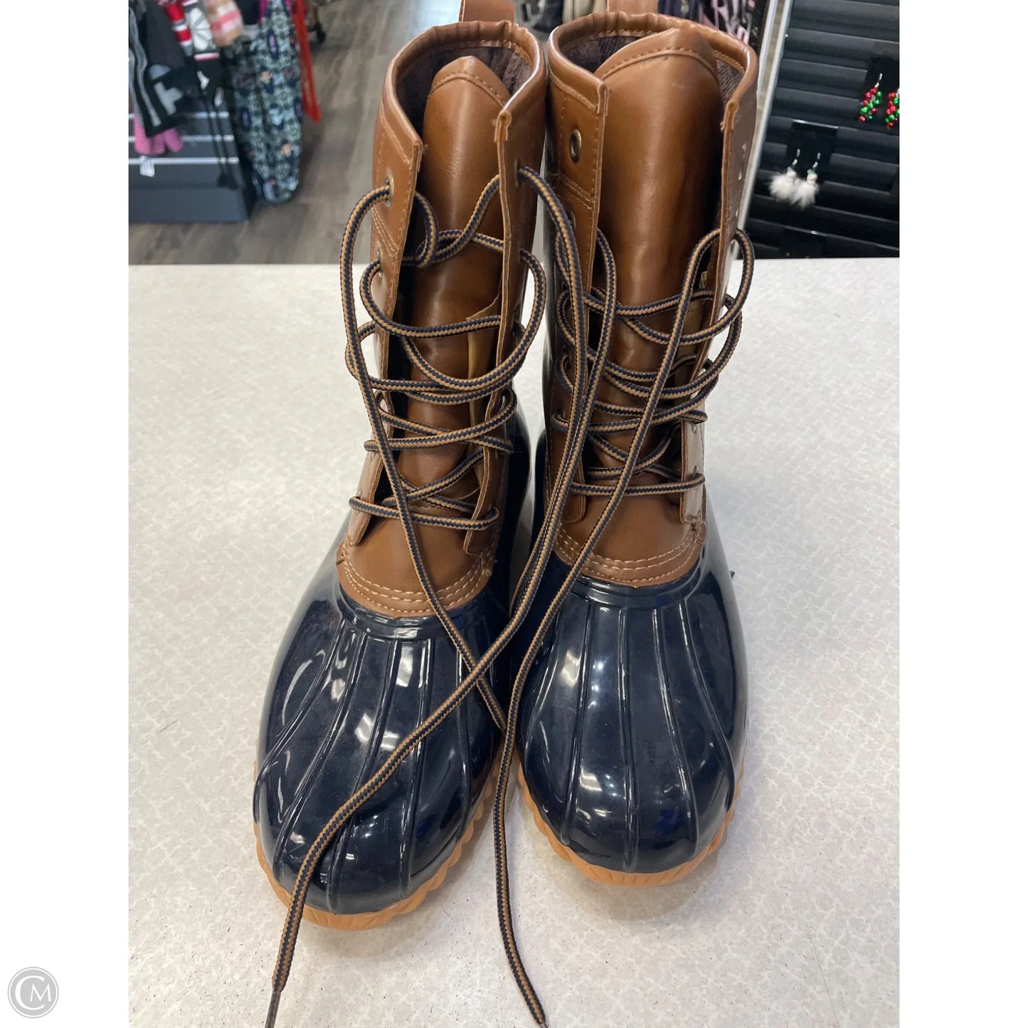 Boots Snow By Totes In Brown, Size: 10