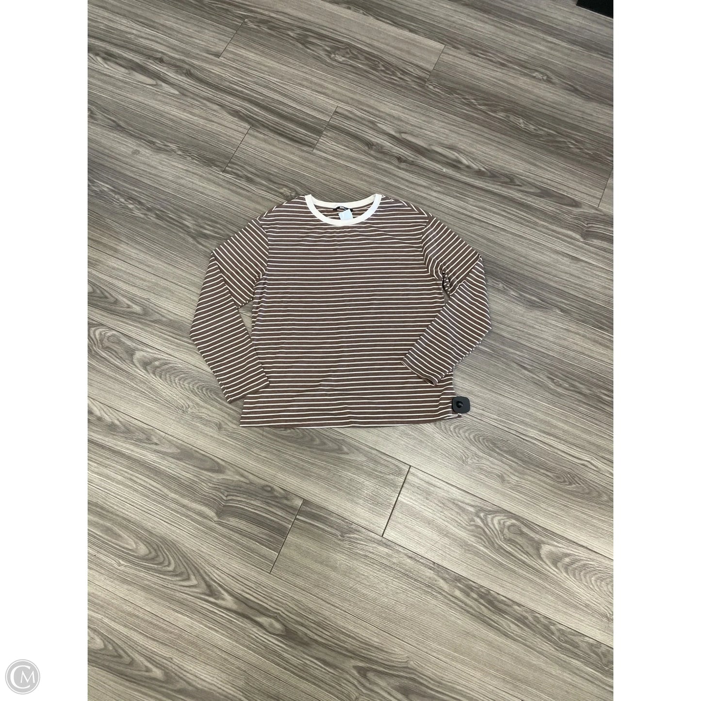 Top Long Sleeve Basic By Dokotoo In Brown, Size: M