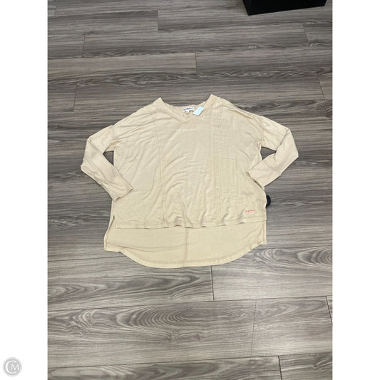 Top Long Sleeve Basic By Clothes Mentor In Brown, Size: L