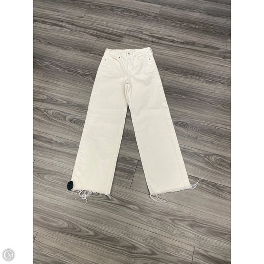 Jeans Wide Leg By Old Navy In White, Size: 4