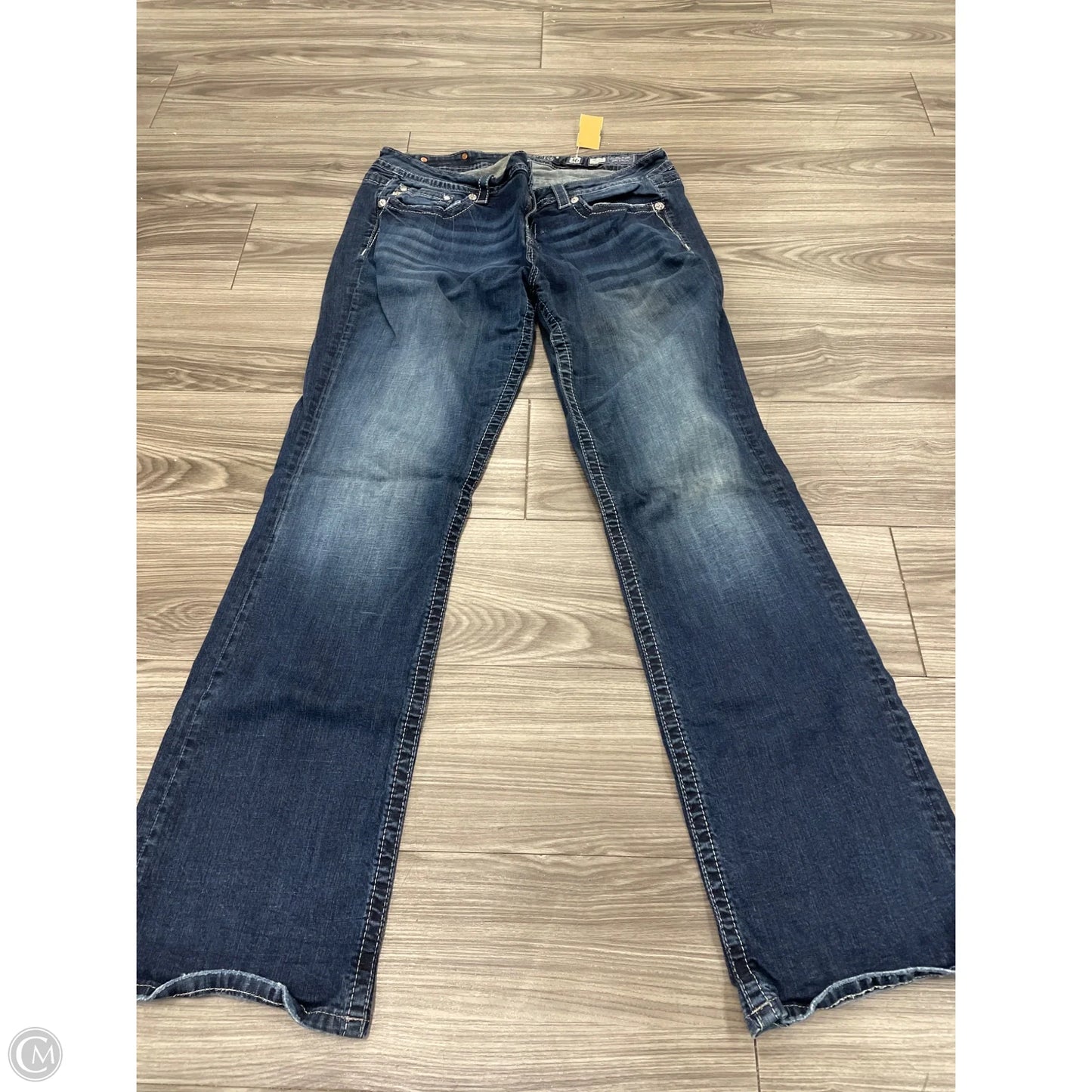 Jeans Boot Cut By Miss Me In Blue, Size: 18