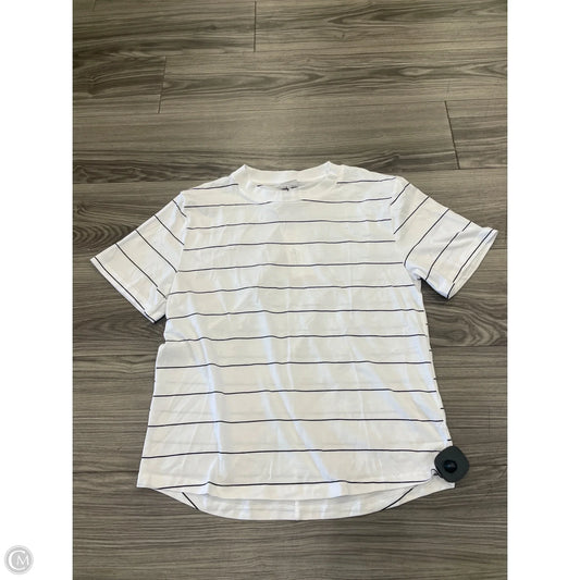 Athletic Top Short Sleeve By Calia In Black & White, Size: S