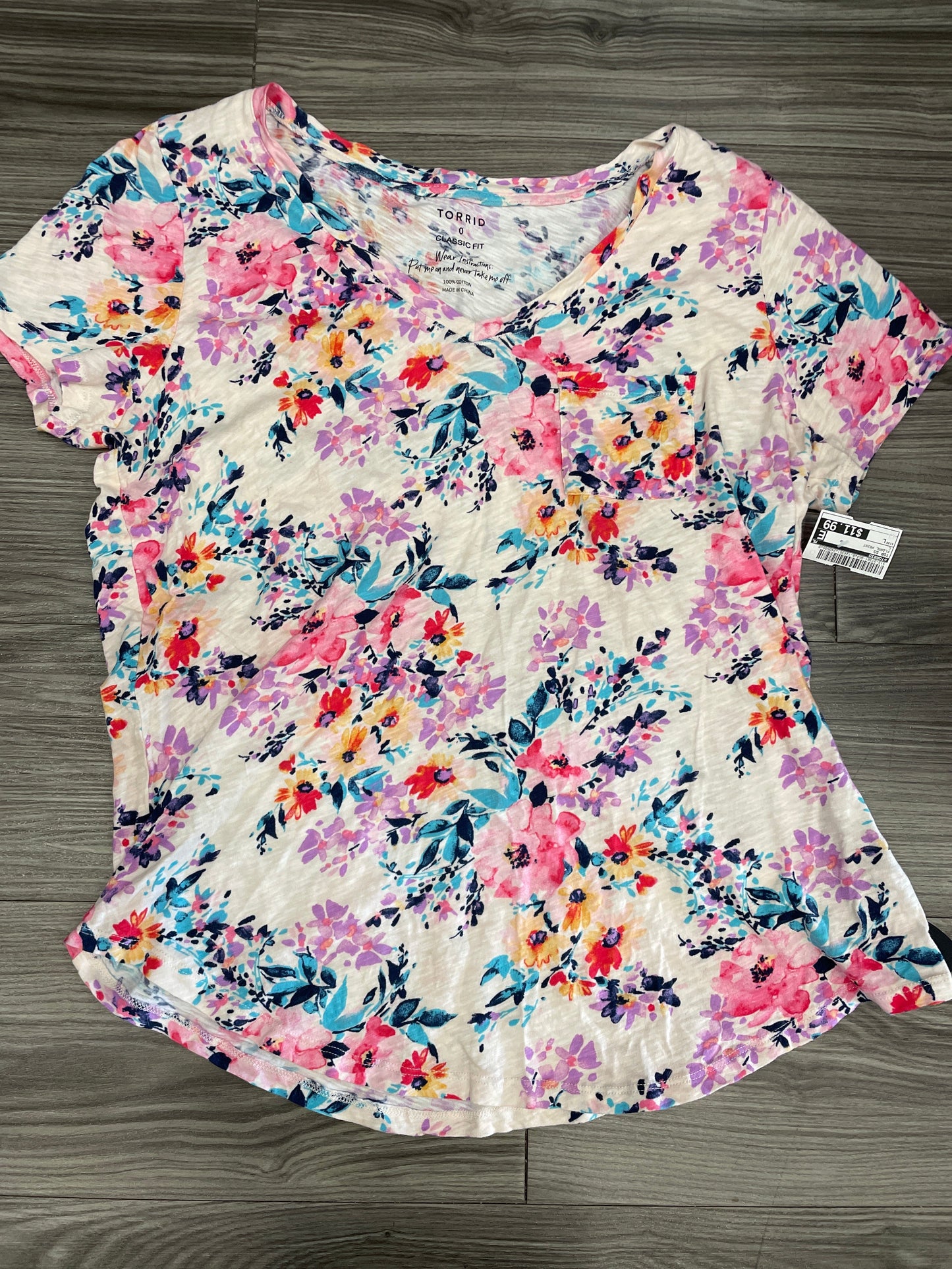 Top Short Sleeve By Torrid  Size: L