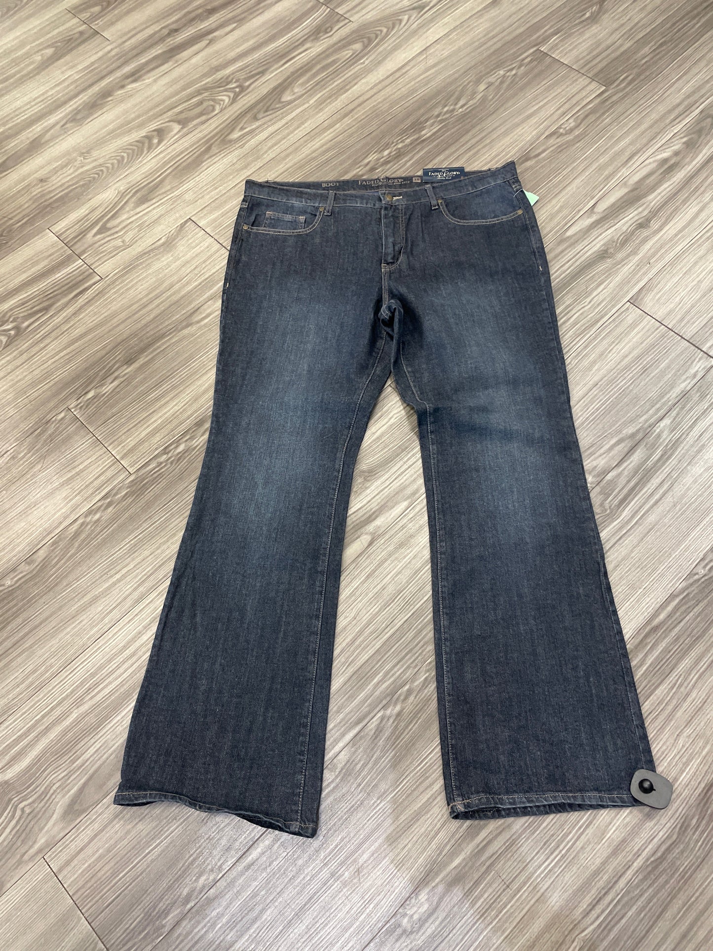 Jeans Boot Cut By Faded Glory In Blue, Size: 18