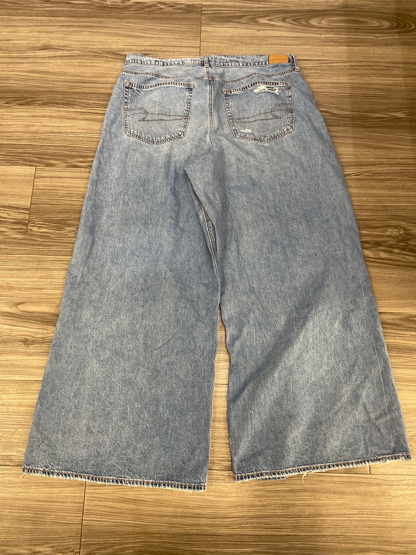 Jeans Wide Leg By American Eagle In Blue, Size: 18