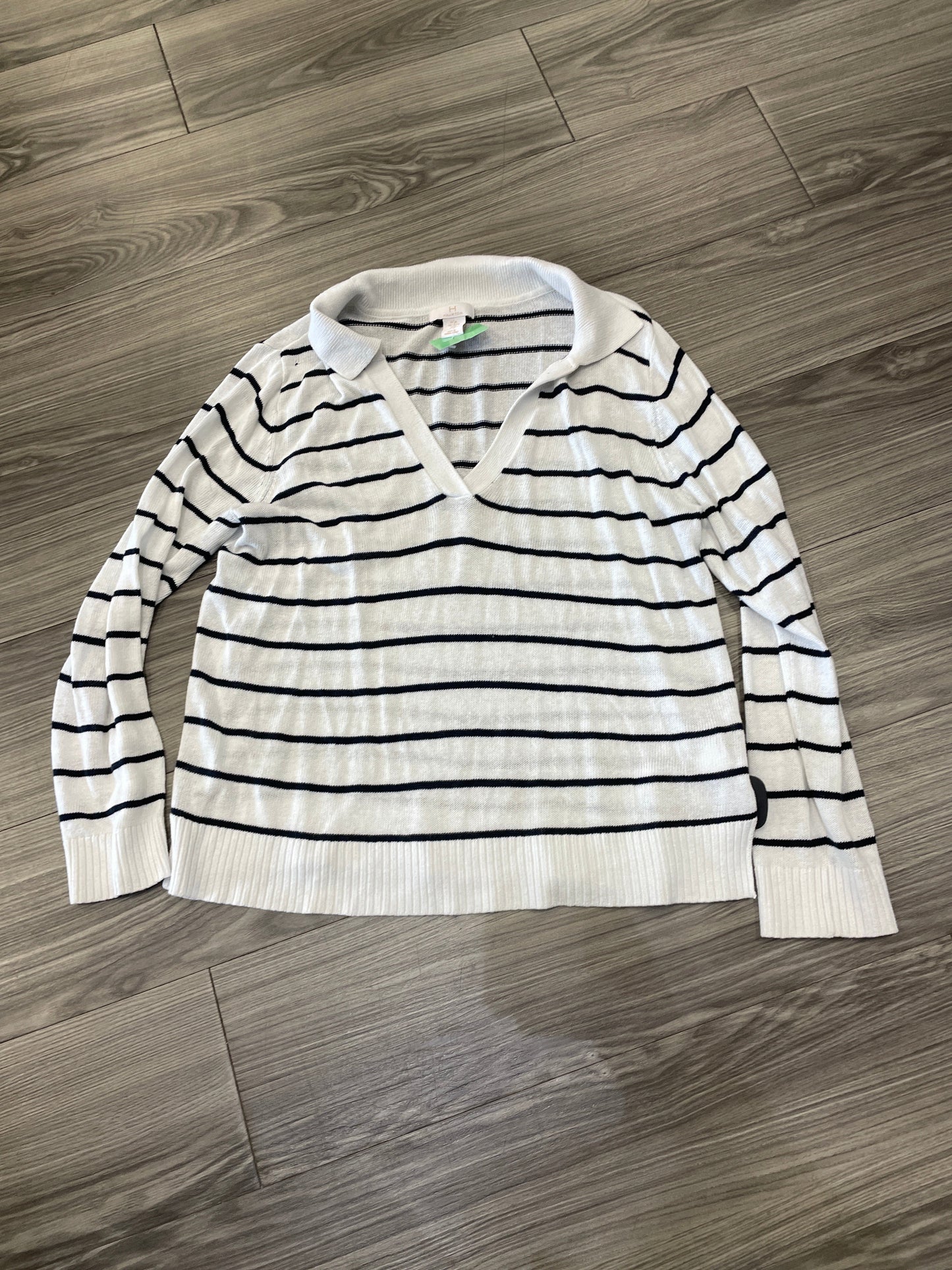 Sweater By Halston In Striped Pattern, Size: Xl