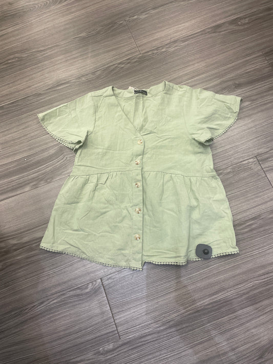 Top Short Sleeve By Clothes Mentor In Green, Size: L