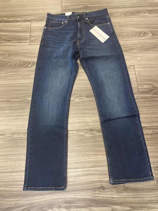 Jeans Straight By Calvin Klein In Blue, Size: 10