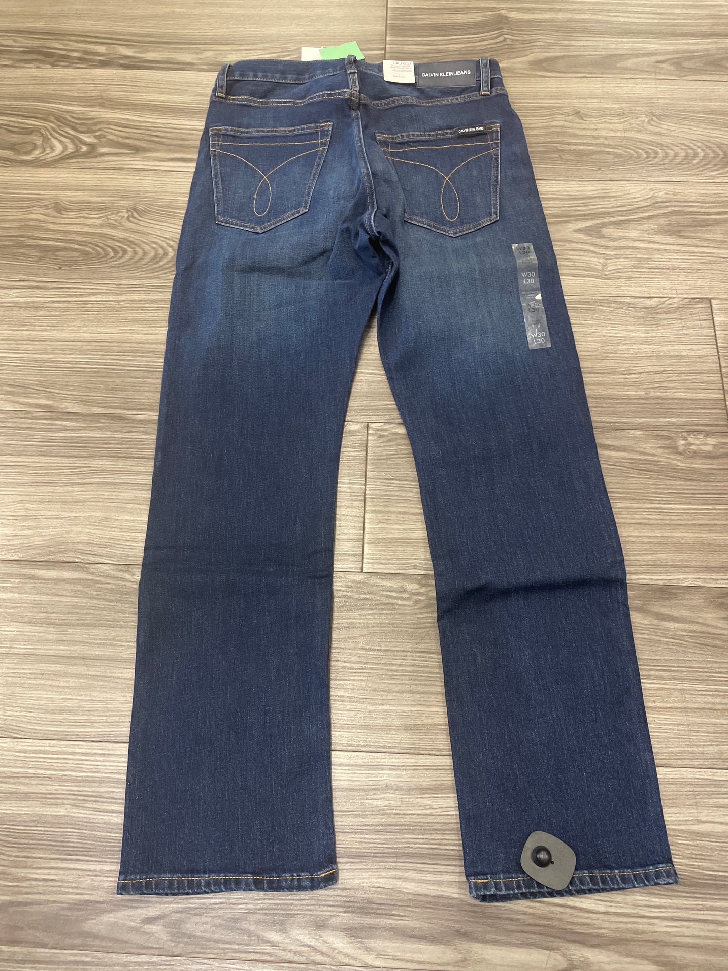 Jeans Straight By Calvin Klein In Blue, Size: 10